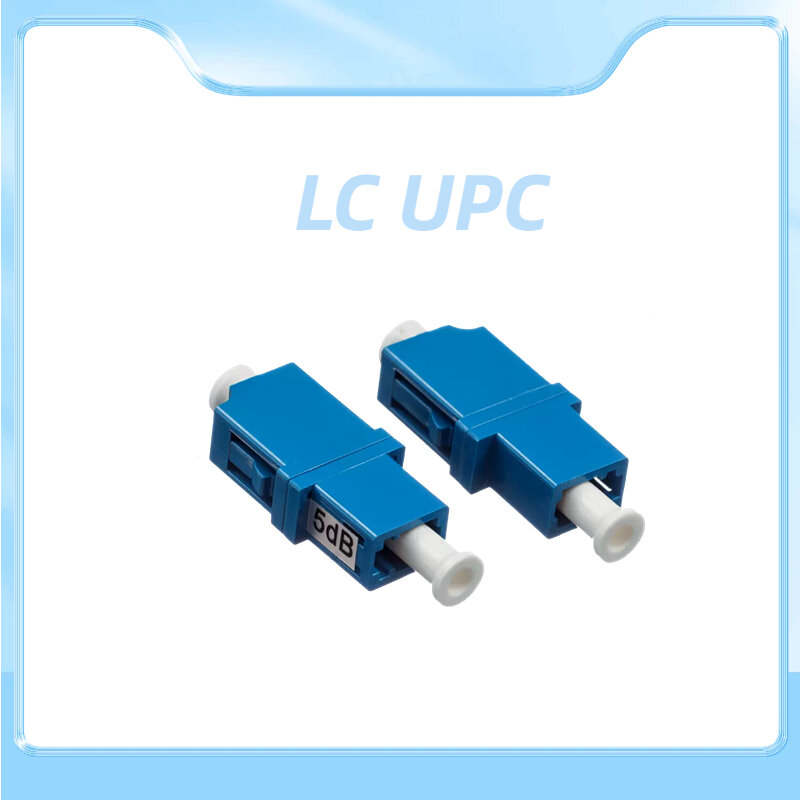 LC/UPC شفة نوع 0-30db المخفف الاتصالات الصف 0db ، 3db ، 5db ، 7db ، 10db ، 15db المخفف الثابتة مقرنة الألياف المخفف
