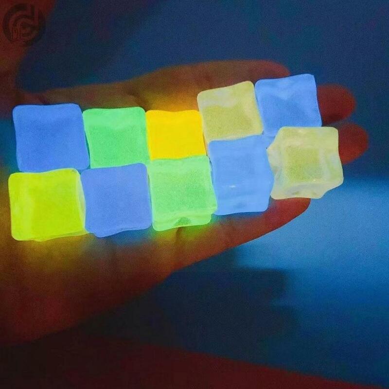 Nuovo cubo di ghiaccio 3D luminoso palla elastica Pinch Vent Ball giocattoli antistress per bambini spremere giocattoli di decompressione lenta