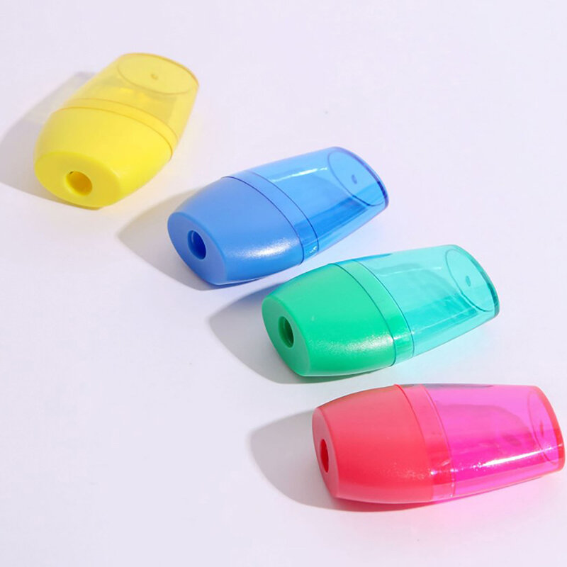 Candy-Colored Disponível Smart Lápis Sharpeners, compacto e duradouro, estudante e material de escritório