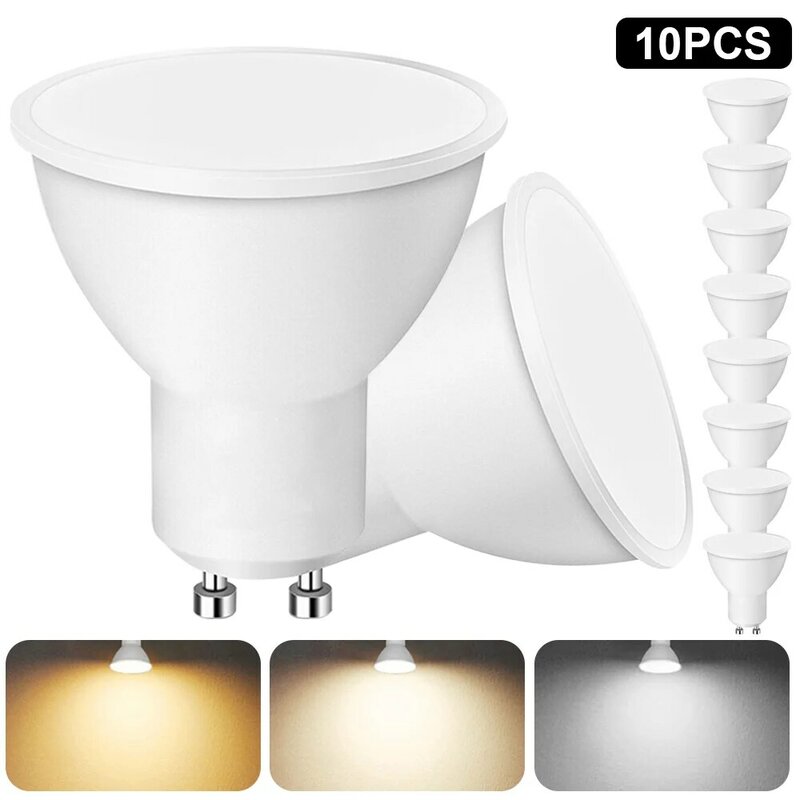 10pcs GU10 LED Spotlight Bulb LED Light Bulbs 5W/7W 220V 120 Degree Beam Angle High Lumen Bombillas LED Lamp