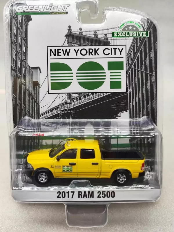 Diecast Metal Alloy Model Car, brinquedos para a coleção do presente, Ram 2500, W1238, 2017, 1:64