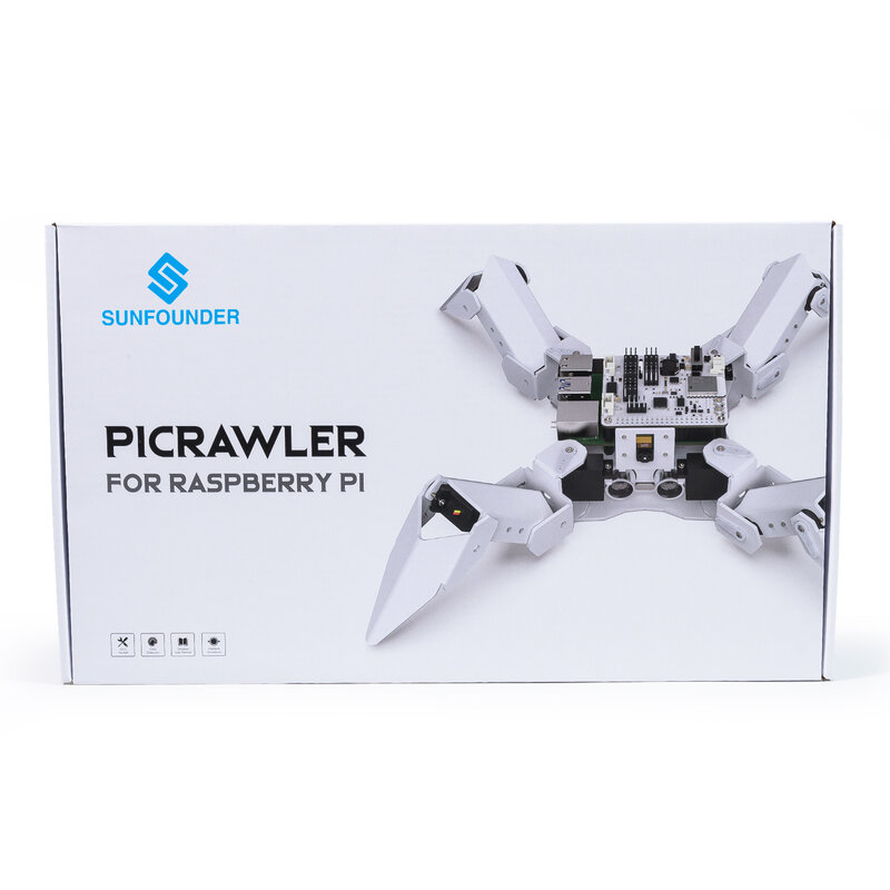 CC SunFounder PiCrawler AI набор роботов для Raspberry Pi, DIY бионические роботы, дистанционное управление с помощью ПК мобильного телефона планшета