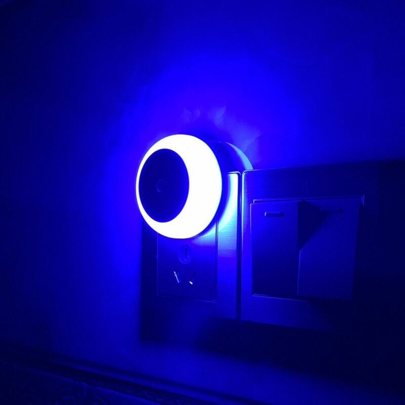 Luz nocturna con Sensor inteligente, luz LED ultrafina, Control de inducción inteligente, Circular, pequeña sala de estar
