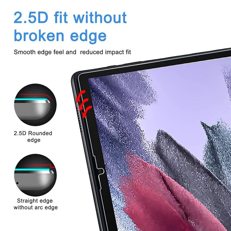 Vidro Temperado para Samsung Galaxy Tab, Filme Protetor de Tela do Tablet, A7 Lite, 8.7, 2021, SM-T220, T220, T225, T227, Pacote de 3