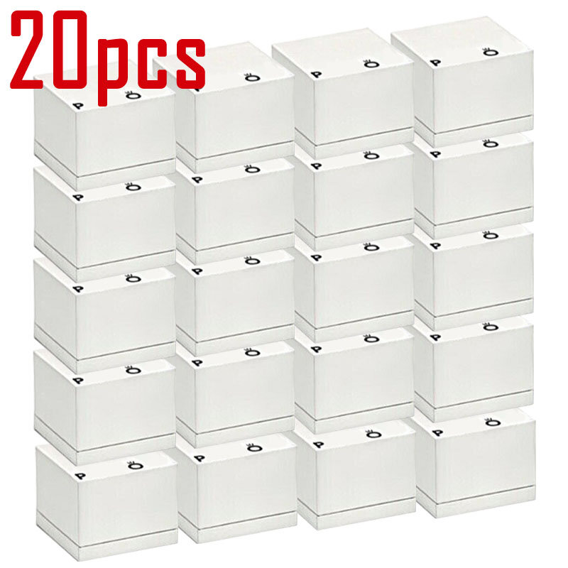 20 pçs embalagem novas caixas de anel de papel para brincos encantos europa caixa de jóias para o dia dos namorados presente por atacado lotes a granel