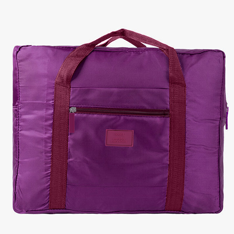 Tas perjalanan lipat, tas penyimpanan Gym Yoga portabel tahan air kapasitas besar, tas tangan kain Oxford tahan lama