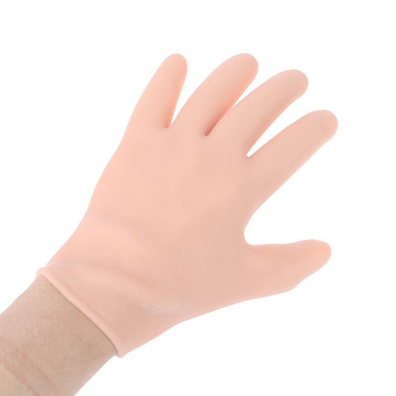 Sarung tangan perawatan kaki dan tangan, 1 pasang kaus kaki Gel silikon Pelembab pelindung Tangan Anti retak Spa Penggunaan rumah