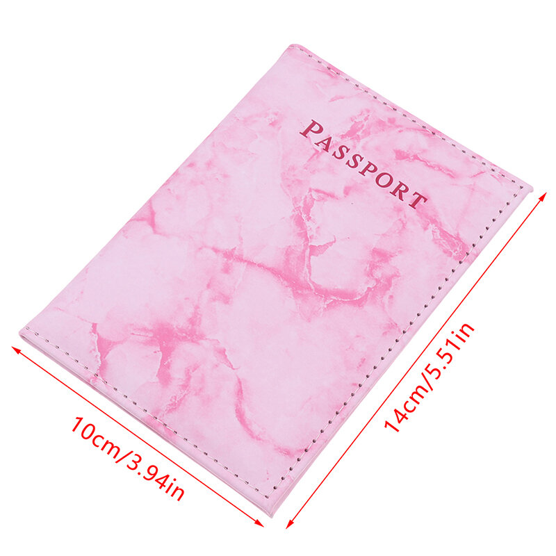 Обложка для паспорта с мраморным рисунком из искусственной кожи