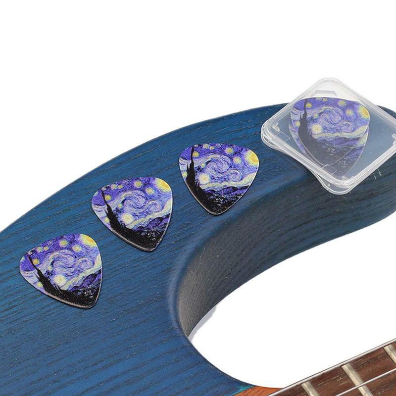 Gitarren pickel dünne mittlere und schwere Picks mit künstlerischem Star Sky Design Gitarren pickel für Bass Akustik gitarre E-Gitarre