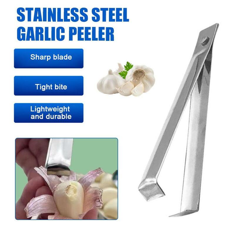 Stainless Steel Garlic Peeler Garlic Clip Artifact Peel Garlic Clip Plucking Clip Garlic Peeling Tool