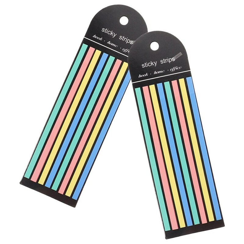 2 libri adesivi indice lungo sovrapposizione evidenziare segnalibri strisce colorate staccabili