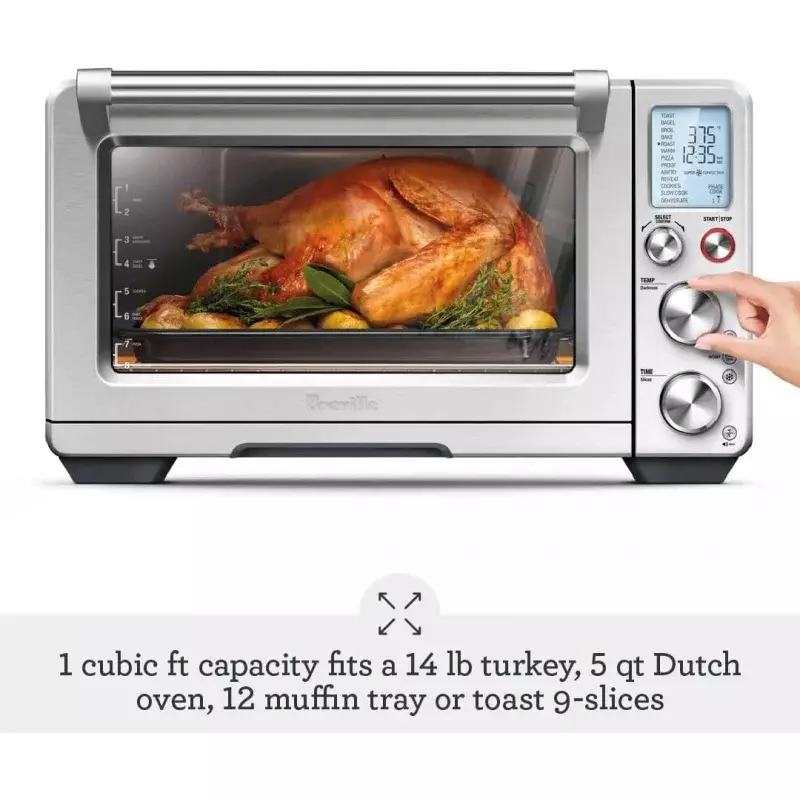 Breville Smart Oven Lucht Friteuse Pro Bov900bss, Geborsteld Roestvrij Staal