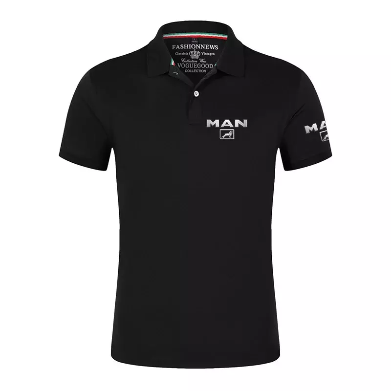 2024 ciężarówka MAN Logo koszulki tenisowe koszule męskie wiosenne i letnie codzienne sporty szybkoschnąca moda
