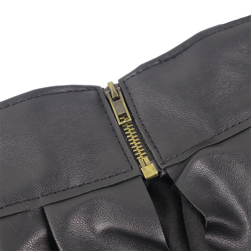 Cinturón de cuero PU con Peplum para mujer, cinturón elástico con personalidad, cintura delgada, ropa de calle, accesorios elegantes para mujer, nuevo