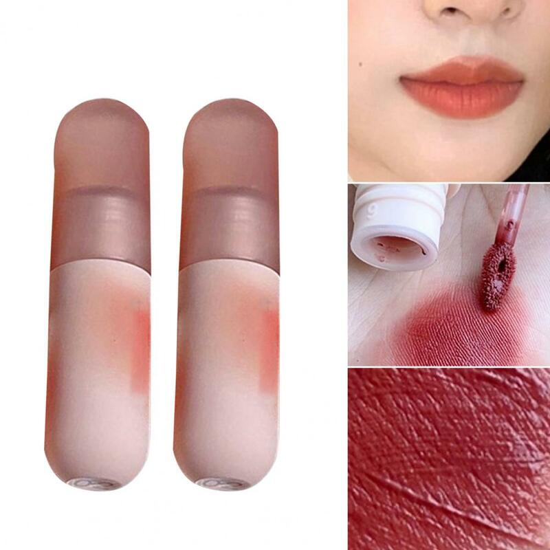 Beauty Lip Tint Safe ส่วนประกอบขนาดกะทัดรัดผู้หญิง Matt Effect Fadeless Lip Glaze 6สไตล์ผู้หญิงลิปสติกสำหรับสาว
