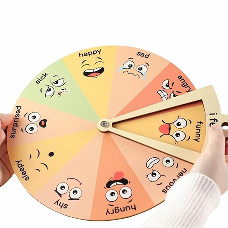 Feelings Chart Wheel For Calming Corner Promote Emotional Regulation And Self-Awareness Developing