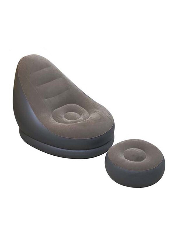 Inflatable Chair with Pump Sleeping Bed for Home Living Room Outdoor Beach Garden Camping Inflatable Folding Armchair Mattress