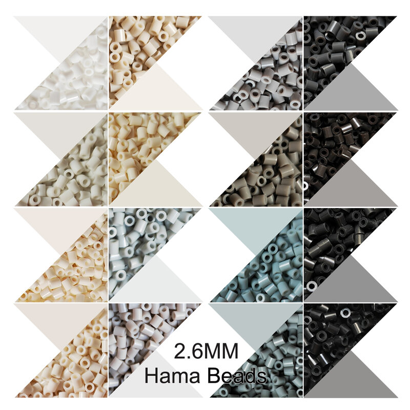2.6mm Mini Beads 1000PCS Black Colors Pixel Art Fuse Beads for Kids Gift Hama Beads Diy Puzzles Iron Beads