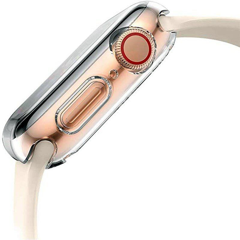 Защита экрана для Apple Watch Чехол 9 8 45 мм 41 мм 44 мм 40 мм 42 мм, ТПУ чехол-бампер с полным покрытием, аксессуары для iwatch series 7 SE 6 5 4 3