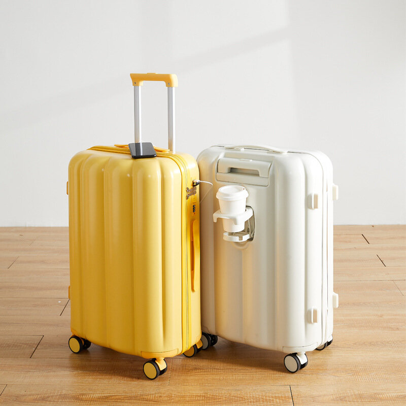 VIP-maleta multifuncional con contraseña de rueda universal para mujer, portavasos maleta con, maleta con carrito, personalizada, nueva