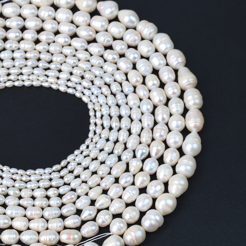 Wysokiej jakości naturalne perły słodkowodne koraliki nieregularny kształt dziurkacz luźne koraliki do tworzenia biżuterii naszyjnik DIY bransoletka