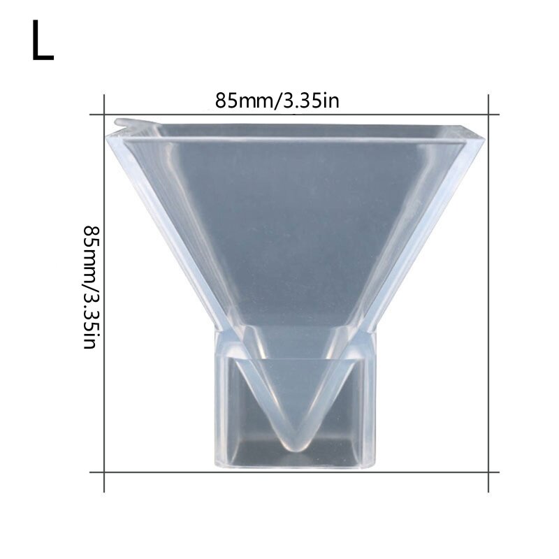 Hoge transparantie piramide siliconen mal epoxyhars sieraden mal hars gieten hanger mal geschikt voor diy hars dropship