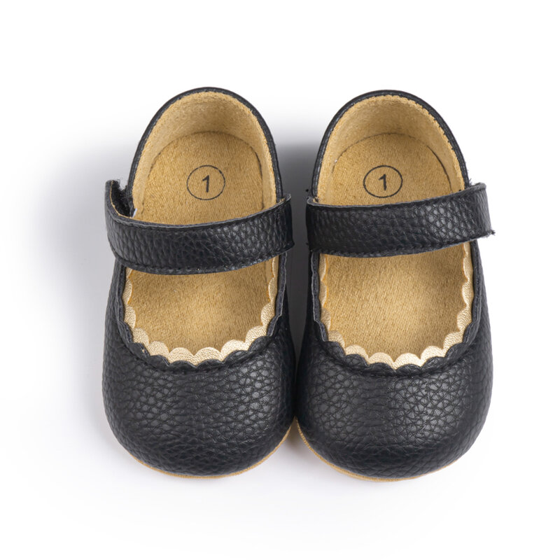 Sepatu Princess alas lembut bayi perempuan, sepatu bayi perempuan musim semi musim gugur, sepatu balita antiselip, SEPATU tunggal untuk bayi baru lahir