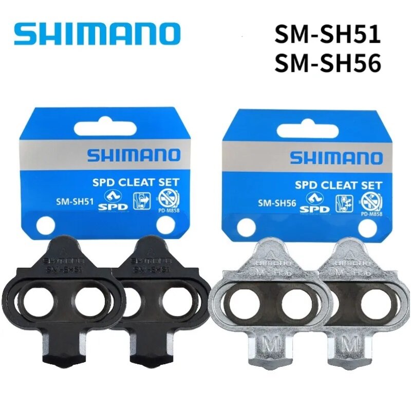 SHIMANO SPD SM SH56 SH51 Stolen MTB, Pedal sepeda rilis Multi-Release dengan Cleat Mutter Platten Float Paar CLEAT set