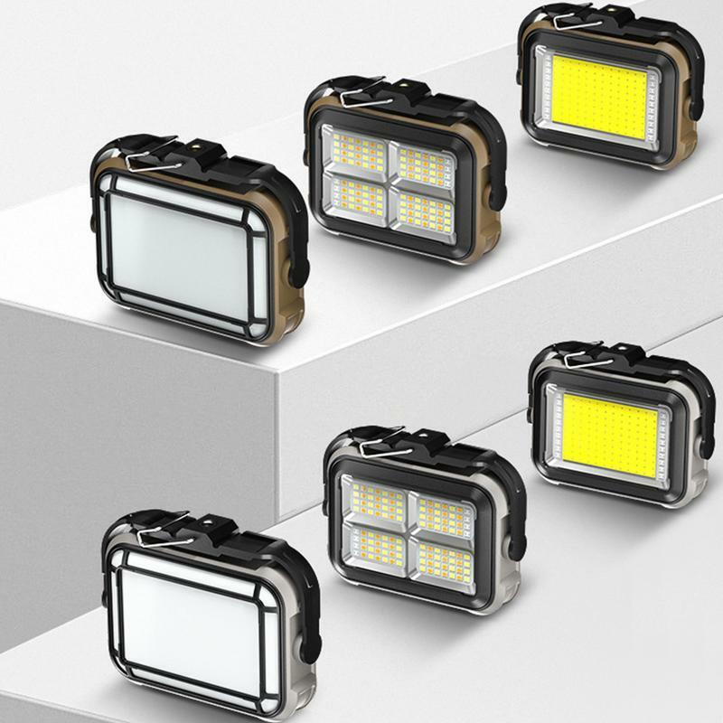 Luz de trabajo LED portátil recargable con batería de 3600 mAh, luces de reparación de automóviles, linterna de Camping multifuncional