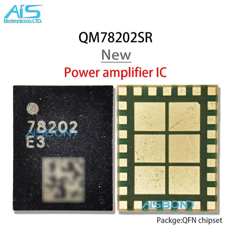 2Pcs/Lot New QM78202SR QM78202TR13 QM78202 78202 PA IC For Mobile Phone Power Amplifier Signal Module Chip