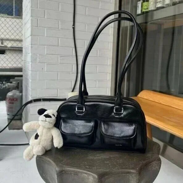 Coreano Xu Yunzhen stile sano borsa da Bowling Standoil STAND OIL Boston Tote Bag borsa sotto le ascelle per le donne 2024 nuova borsa a tracolla elegante
