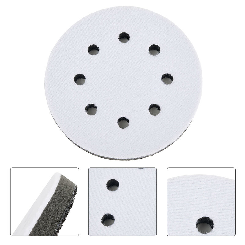 125mm Protective Pads 5 Inch 8 Holes Soft Interface Sanding Polishing Disc Protective Pad Backing Pad Sander Outils Abrasifs