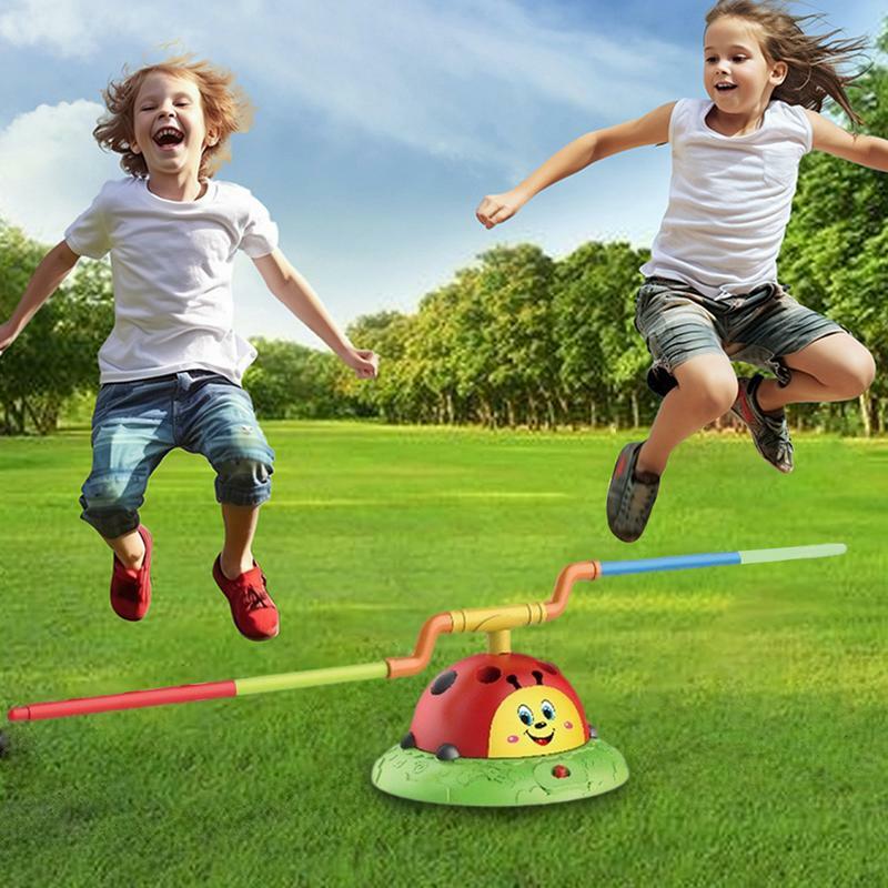 Lanzamiento de salto Musical 3 en 1, juguete educativo de mariquita para entretenimiento deportivo, juguete de lanzamiento de salto educativo al aire libre resistente y seguro para