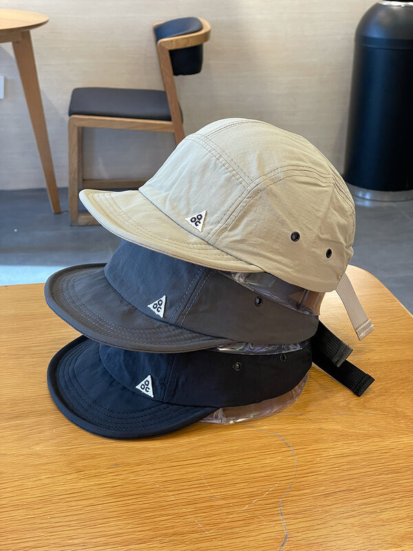 Outdoor Quick-Dry Baseball Cap Women's Japanese Short Brim Baseball Hat Men and Women Street Soft Brim Five-Piece Sun Hat