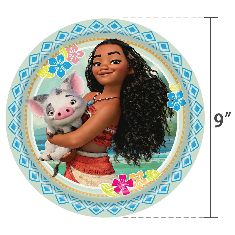 Disney Moana Birthday Party Decorations Supplie Moana Celebration Party Balloons Disposable Tableware Cup Plate Baby Shower Toys