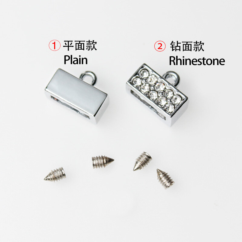 1 buah 8mm 10mm liontin konektor kristal untuk pembuatan gelang perhiasan wanita Aksesori DIY gantungan kunci Strip telepon hadiah wanita