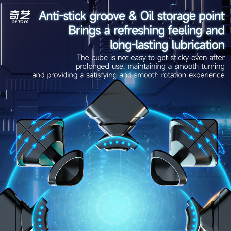 QiYi-Cubo mágico magnético profesional para niños, rompecabezas de velocidad M Pro, 3x3, 3x3x3, QY, 3x3, Original
