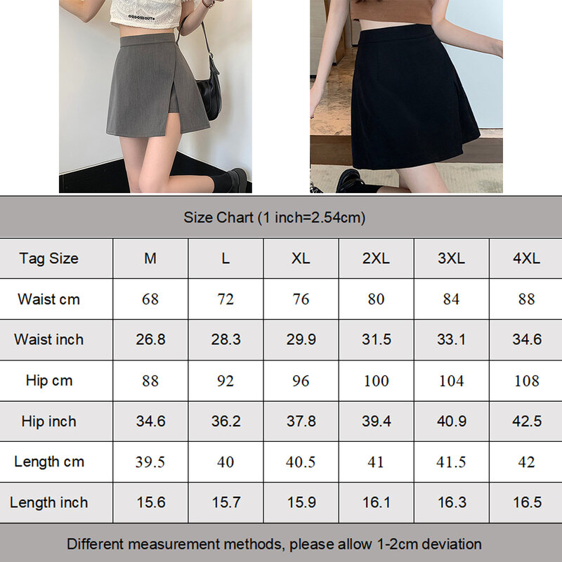 Erschwing liche Shorts Frauen Shorts Mode weibliche hohe Taille Mini Split Röcke schlanke Anzug Röcke Sommer Frauen für Frauen