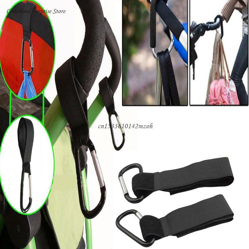 Органайзер для детской коляски, зажим для подвешивания сумок для подгузников, пробежок, прогулок, прочный и прочный крючок для