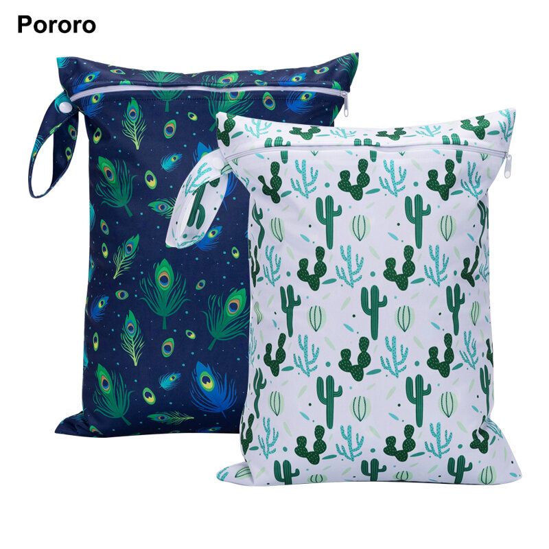 Сумка для мам Pororo, сумка для подгузников, размер 30*40 см, водонепроницаемая сумка с принтом PUL, сумка для мам, детей, детские вещи