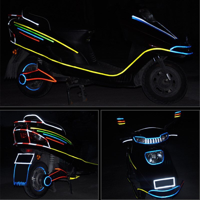 8m Baby Wagen Spielzeug Balance Auto Trolley Fahrrad Dekoration Reflektierende Aufkleber Nacht Sicherheit Warnung Pedal Reiten Profil Label