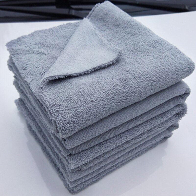 12PCS 40X40Cm Super Thick Plush Edgeless Microfiber Towels Car Care Cleaning Cloths Microfibre Wax Polishing Detailing