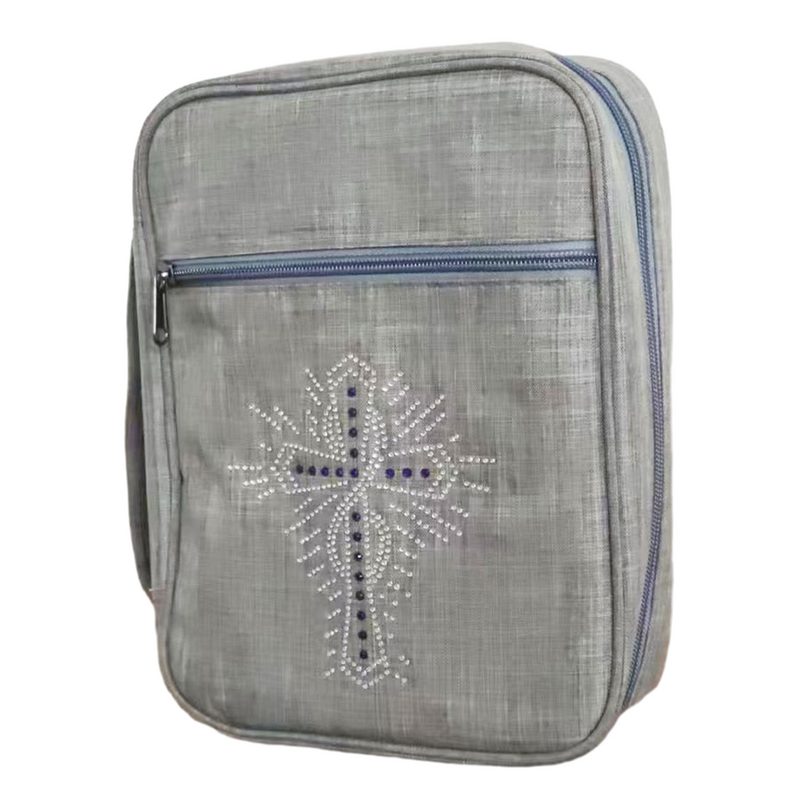 Pacote leve da Bíblia do poliéster para mulheres, Book Bag, carregando sacos, armazenamento do papel do teste, saco de arquivo