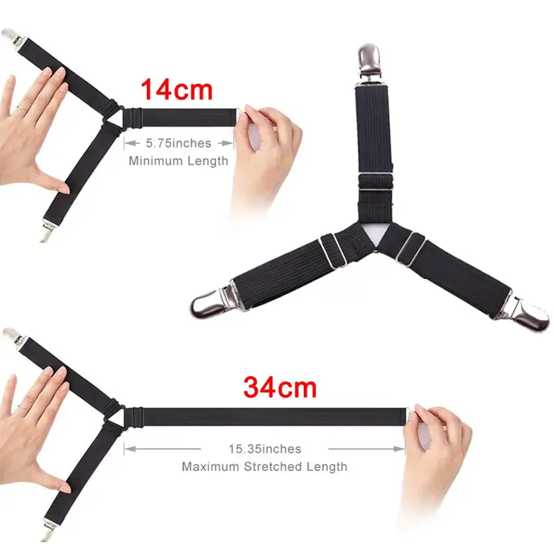 3 clip regolabili supporto angolare per letto lenzuolo elementi di fissaggio coprimaterasso lenzuolo resistente s cinghie elastiche 2022 nuovo