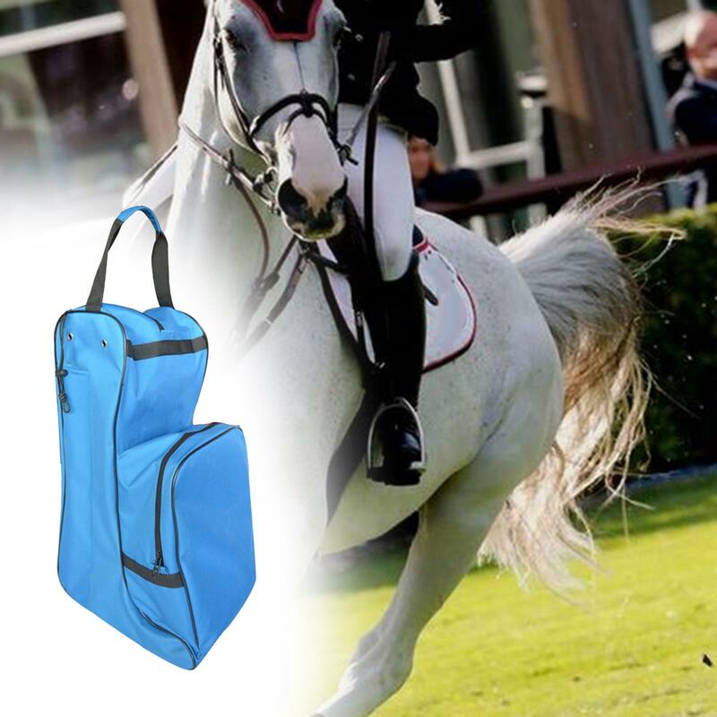 Equestrian Riding Bag, equipamento do cavalo, saco de armazenamento, resistente ao rasgo, forro versátil com compartimento, portátil para passeios