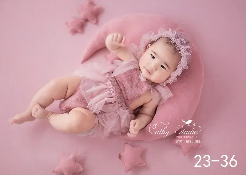 Bebê recém-nascido fotografia adereços menina rendas princesa vestido roupa macacão fotografia roupas bandana chapéu acessórios