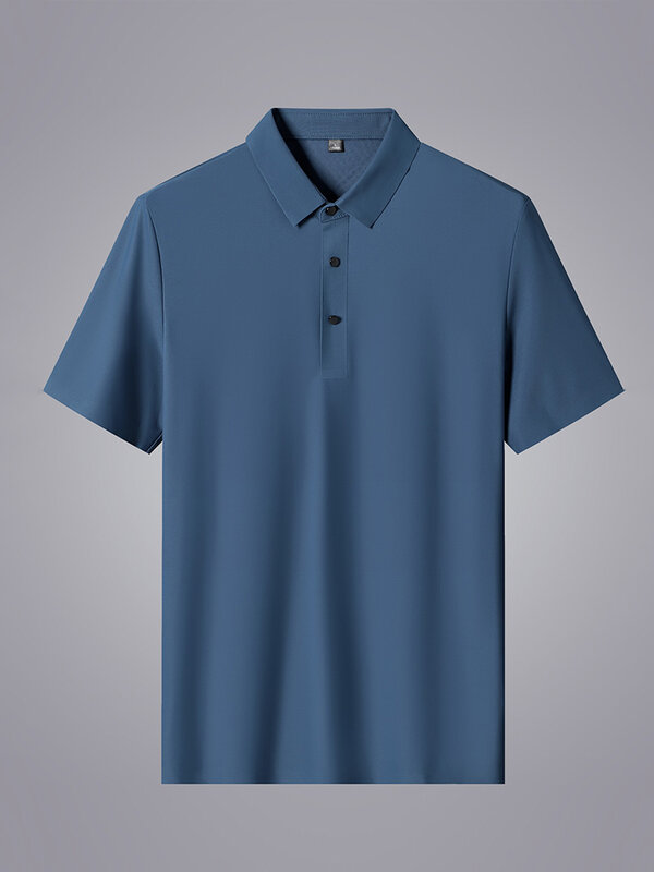 Sommer Männer Polo Shirts 2022 Neue Klassische Kurzarm T Atmungsaktive Kühlung Quick Dry Nylon Polos Männer Golf T-shirt Plus größe 8XL