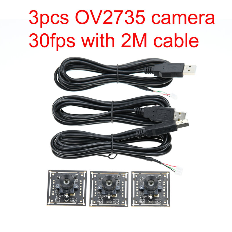 GXIVISION OV9732 1MP 30FPS 2M Cable 100 Degree USB Camera Module,3pcs OV2735、IMX179 Webcam Compatible For Autodarts.io Scoring