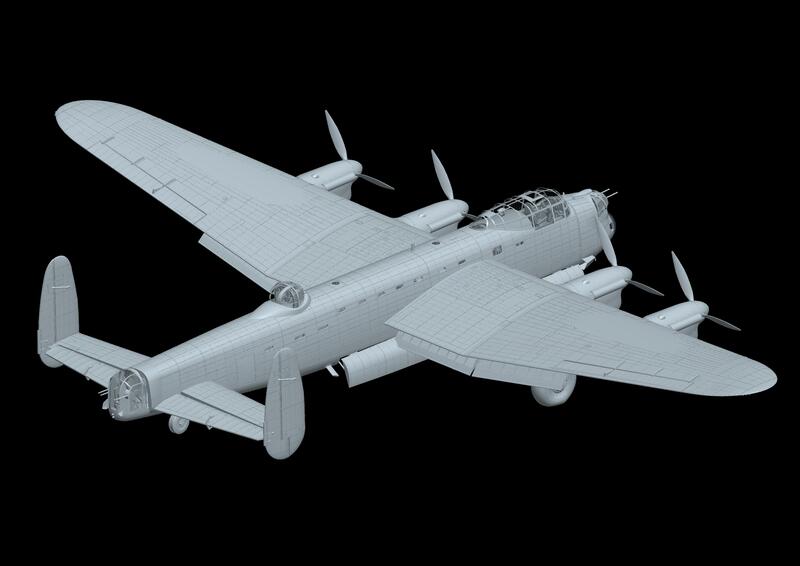 HK รุ่น01F005 1/48 avro Lancaster B mk.i (รุ่นพลาสติก)