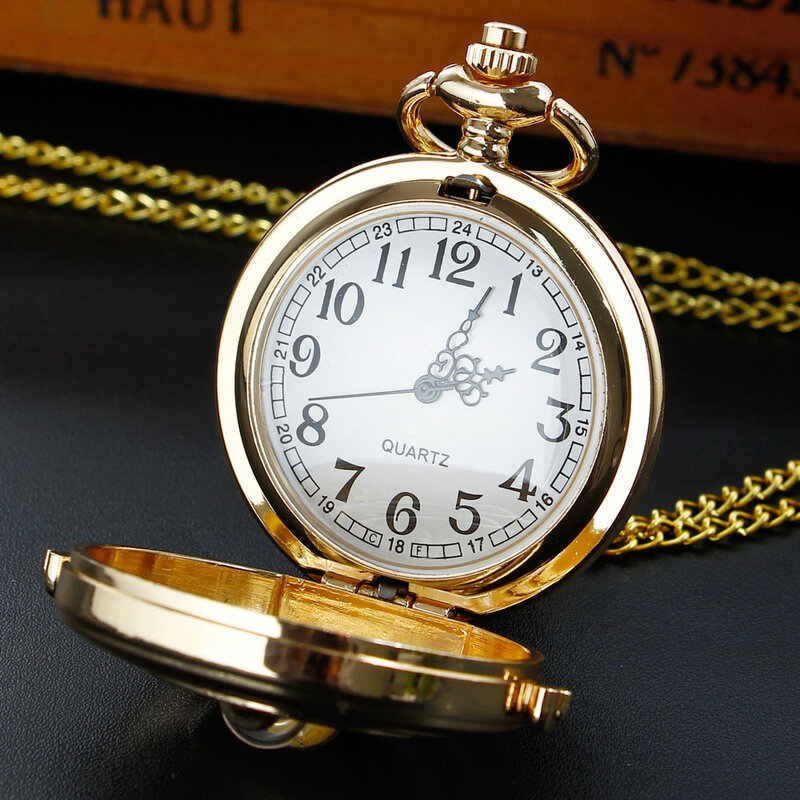 جديد كوارتز ساعة الجيب موضة الذهب الكلاسيكية الفاخرة جوفاء الطلب تصميم سيدة الرجال محايد الفولاذ المقاوم للصدأ قلادة قلادة هدية